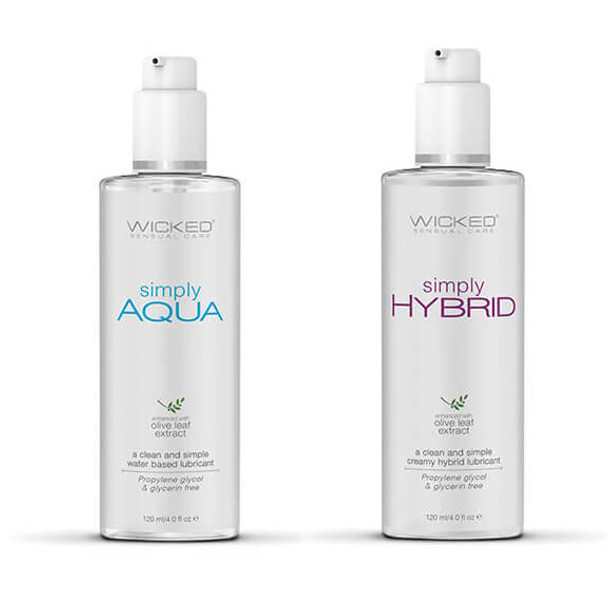 Wicked Sensual Care Simply Lubricant - Hybrid or Aqua Water-Based
