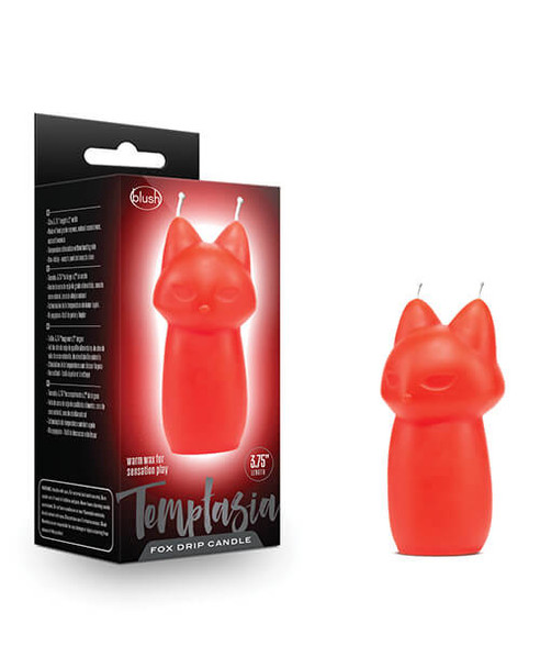 Blush Temptasia Fox Candle - Red