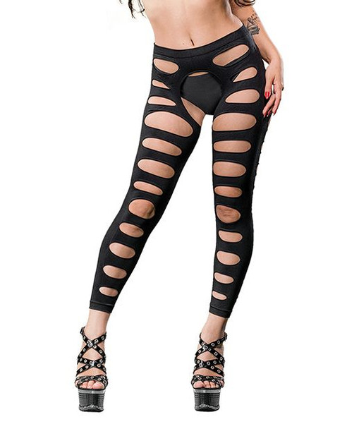 Open Leggings with Varigated Holes - Sexy Stripper Clothing