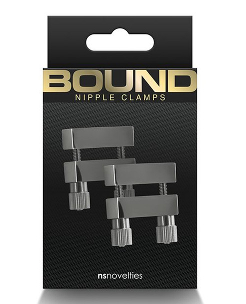 Gunmetal nipple vise clamps with screw-tightened press plates, heavy-duty stainless steel clamps for advanced nipple play