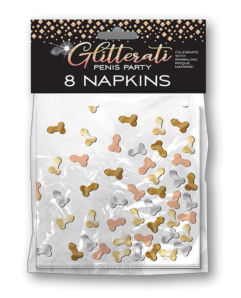 Glitterati Penis Party Napkins