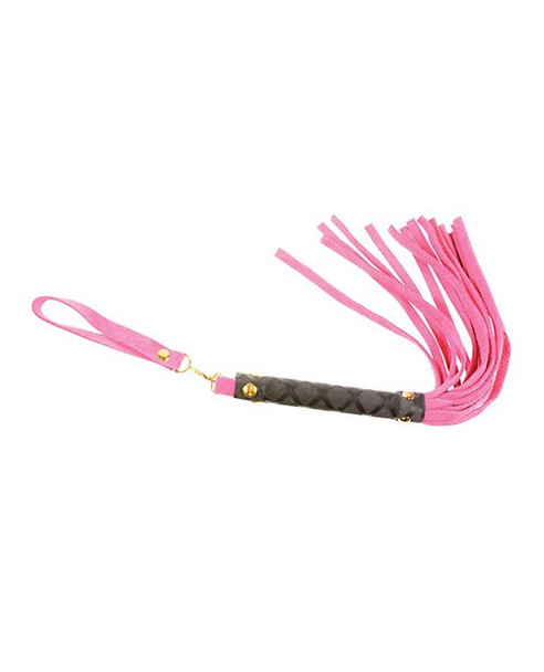 11" Mini Leather Flogger - Pink