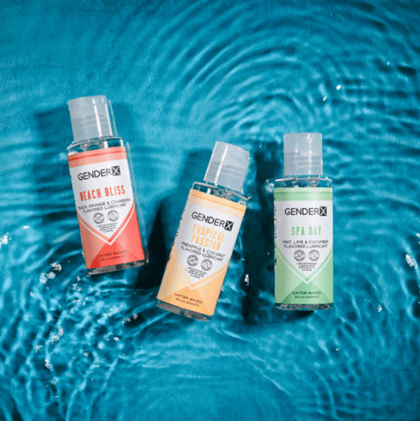 Gender X Flavored Lube  - Spa Day, Beach Bliss and tropical Passion.