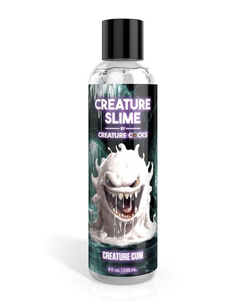 Gooey white cumlube for monster fetish fun