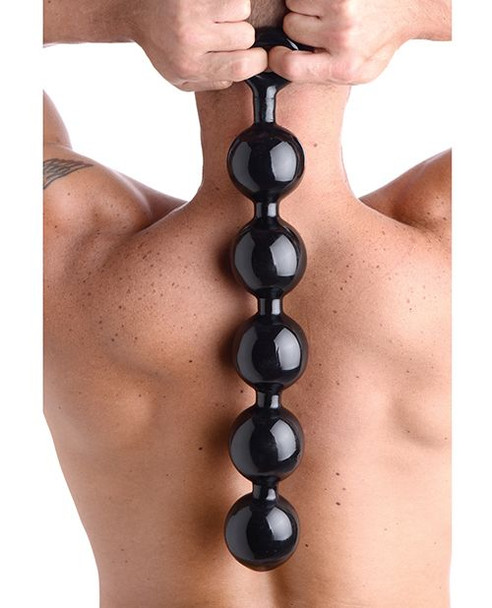 Huge Black Anal BEads for extreme insertion Huge Black Anal BEads for extreme insertion