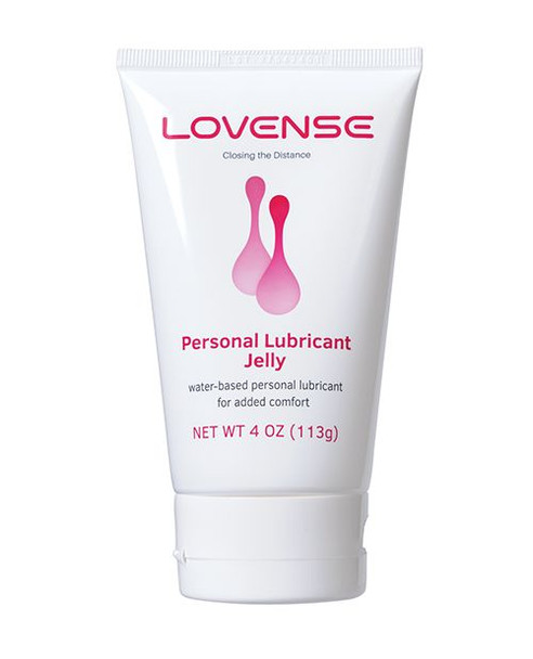 Lovense lubricant jelly thick water-based personal lubricant compatible with silicone toys and latex condoms in a leak-resistant squeeze tube
