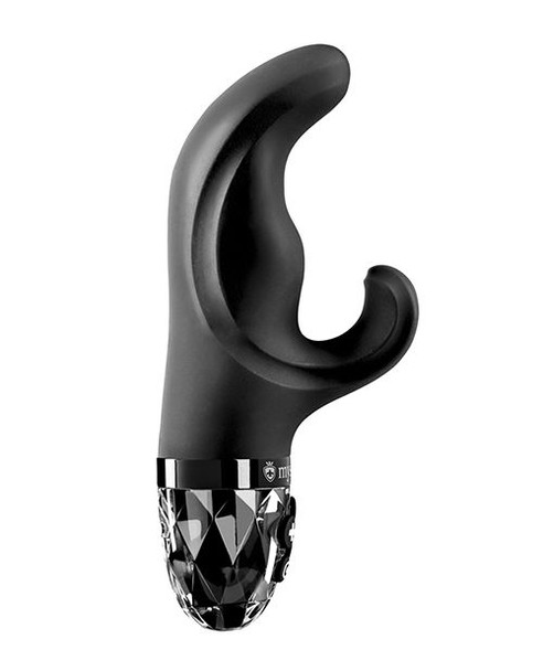 Mystim Hop Hop Bob Electro Rabbit black silicone e-stim rabbit vibrator with dual stimulation