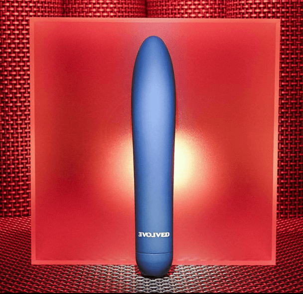 Evolved Straight Forward rechargeable slimline vibrator with classic tapered design