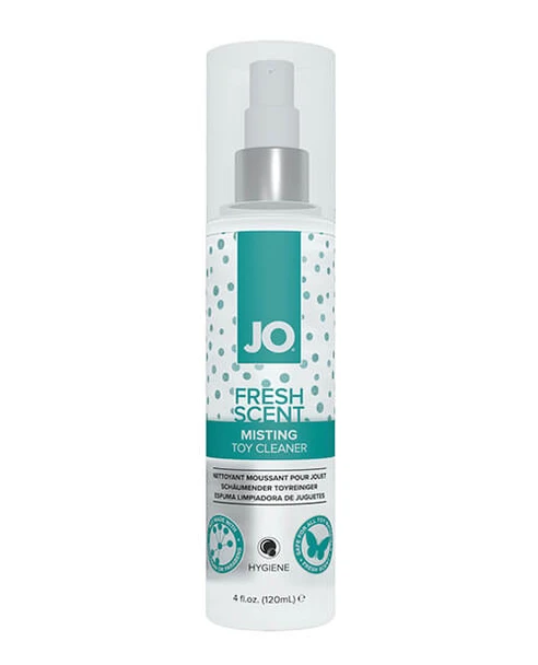 JO Fresh Scent Misting Toy Cleaner bottle on a white background