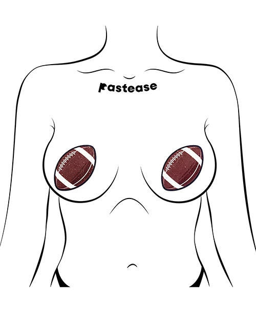 Sparkly football nipple pasties
