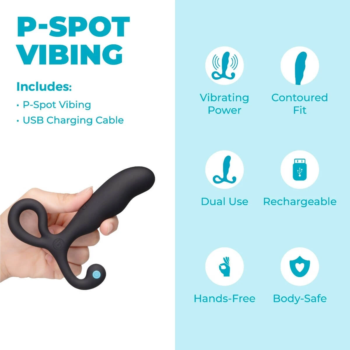b-vibe p-spot prostate massager features