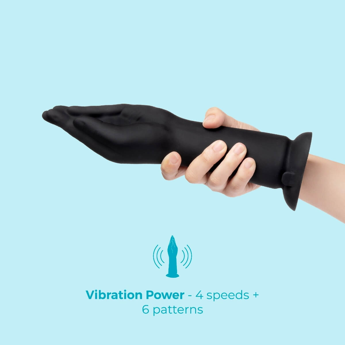 This Silicone Vibrating Fist is USB rechargeable