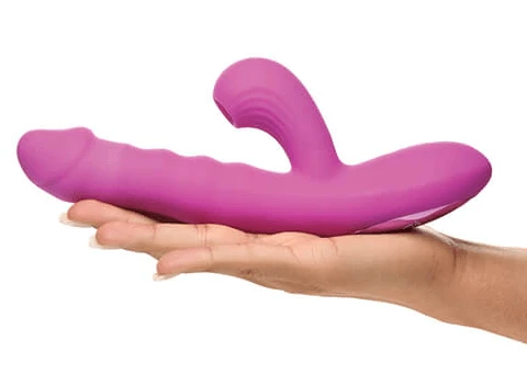 Bang thrusting and sucking rabbit held in hand