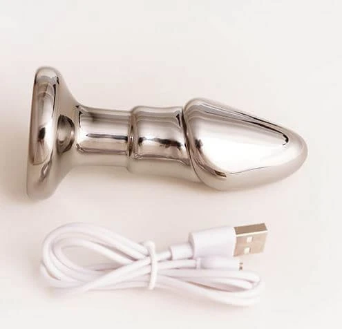 Black opal dildo with USB charger