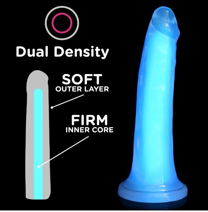 Blue Glow In The Dark Dildo