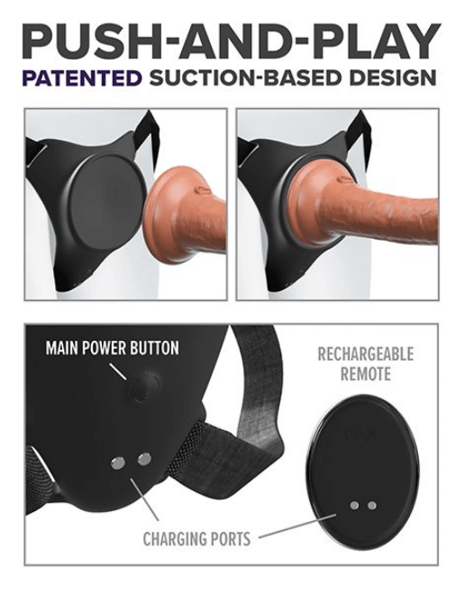 Body Dock vibrating strap-on harness