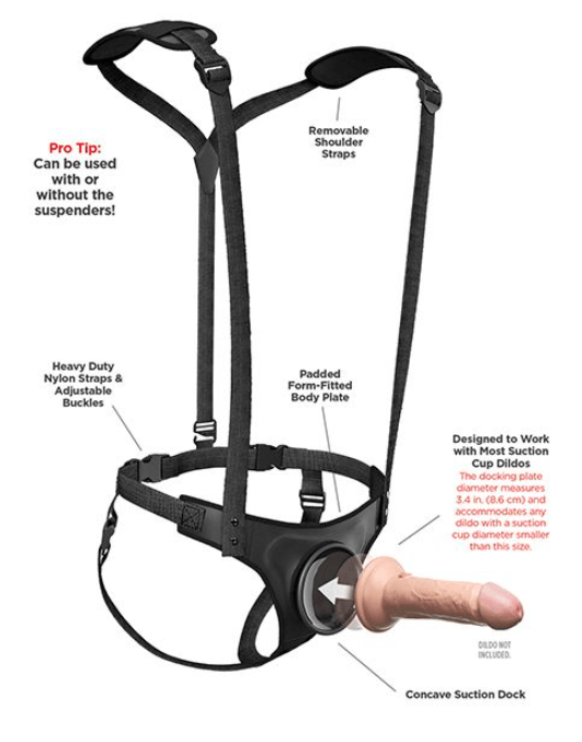 Body Dock suspender harness features