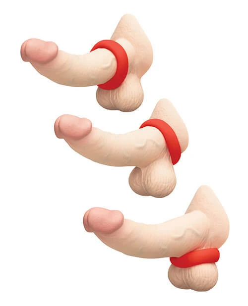 How To Wear: Three anatomical illustrations showing different wearing positions for the b-Vibe Flex Ring Grip