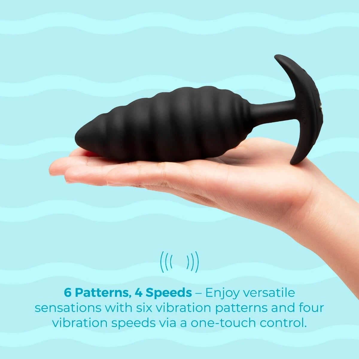 B-Vibe Twist Plug held in hand