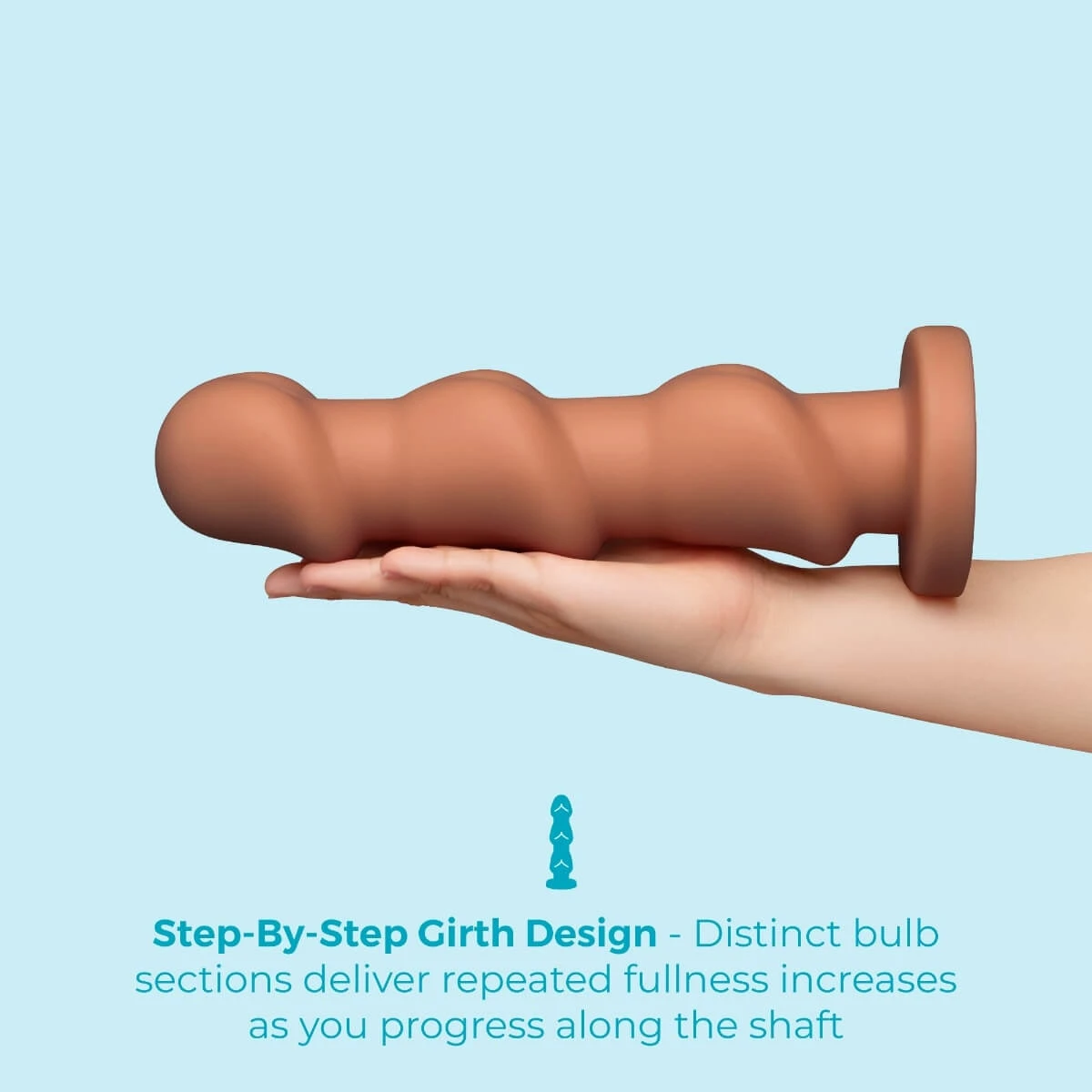 HEADZ massive anal dildo side view