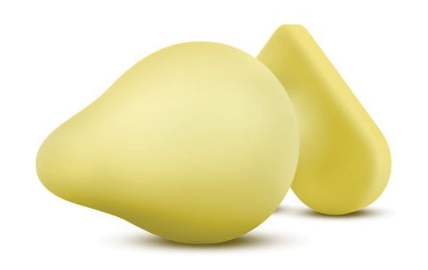 Yellow anal plug for beginners