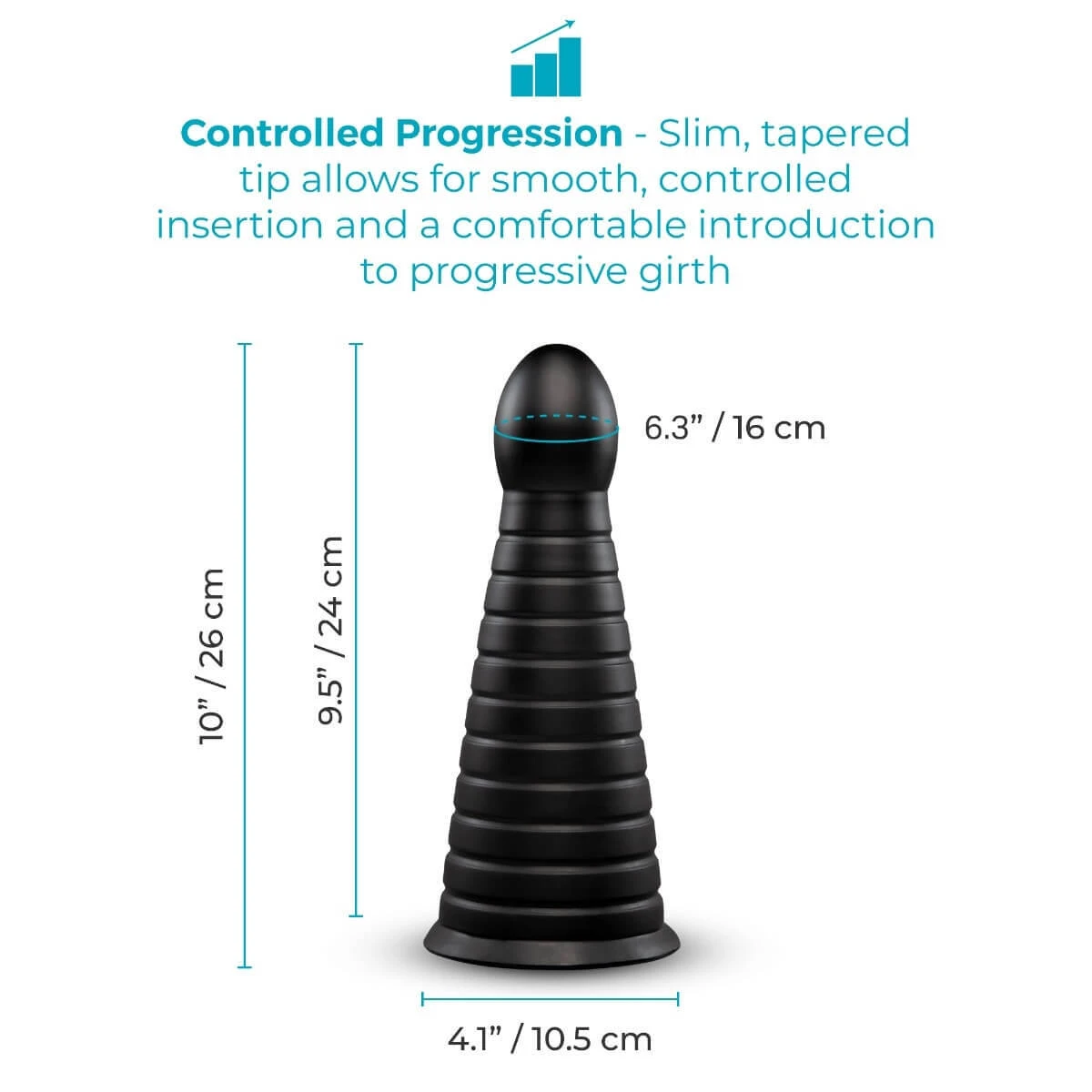 CONE giant butt plug dimensions