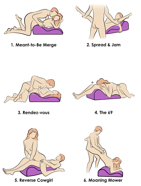 Contoured Sex Cushion Positions