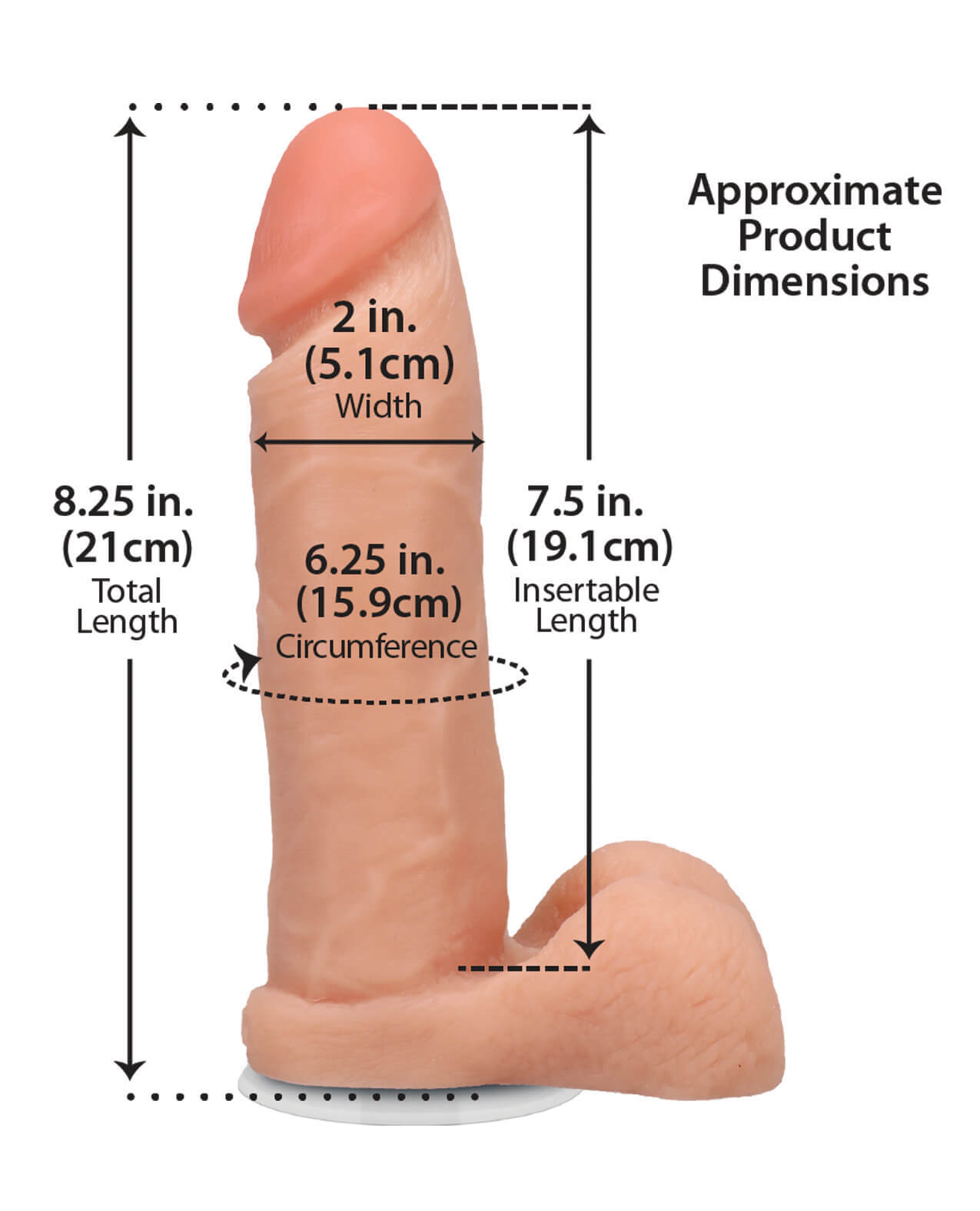 realistic vac-u-lock dildo dimensions