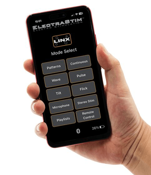 Electrastim LINX power box in hand
