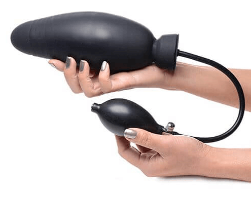 expanding dildo - black