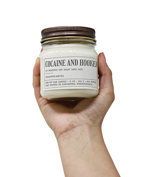 cocaine and hookers candle