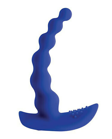 Gender X beaded Pleasure Vibrator - Blue