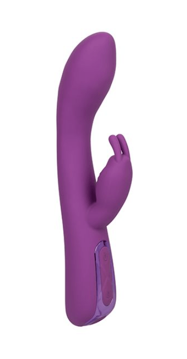 Heated silicone rabbit vibe - purple