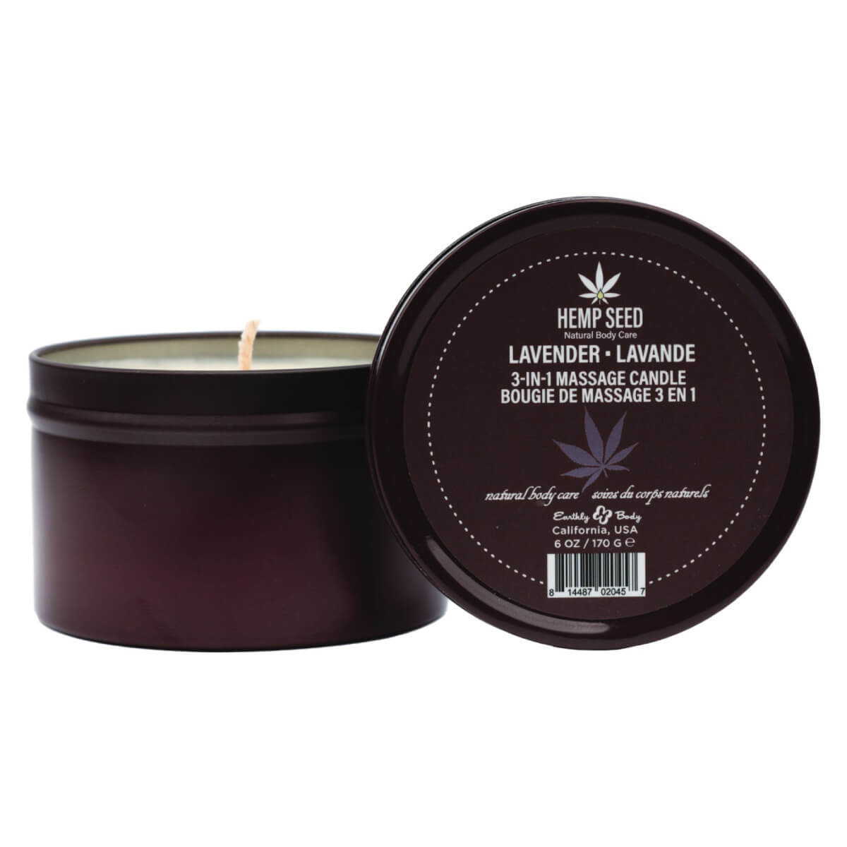 Hemp Massage Candle - Lavender