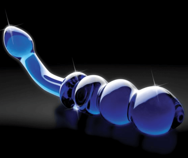 Icicles #31 Blue Glass Dildo
