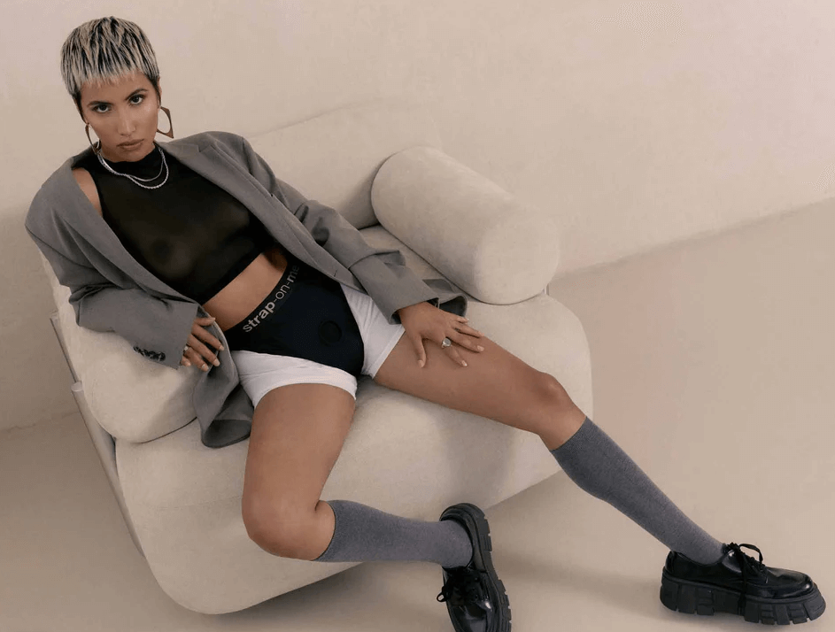 IDOLE harness panty - black 