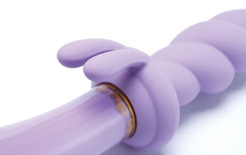 Jade glass wand rabbit closeup