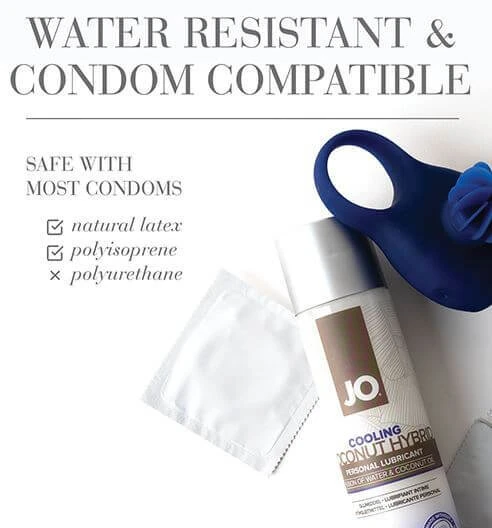JO cooling is condom compatible