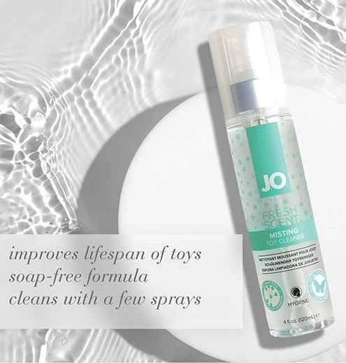 JO Fresh Toy Cleaner features