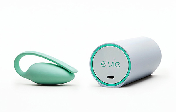 A green electronic Elvie kegel strengthening system