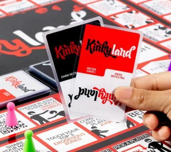 Kinkyland sexy board game for multiple players
