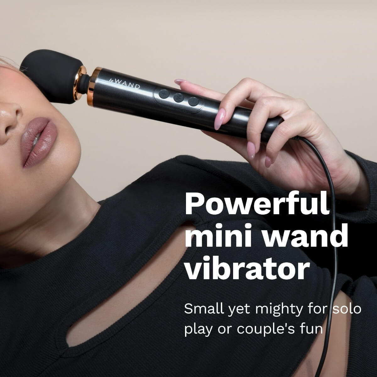 Powerful Plug-In Mini Wand Vibrator with cord