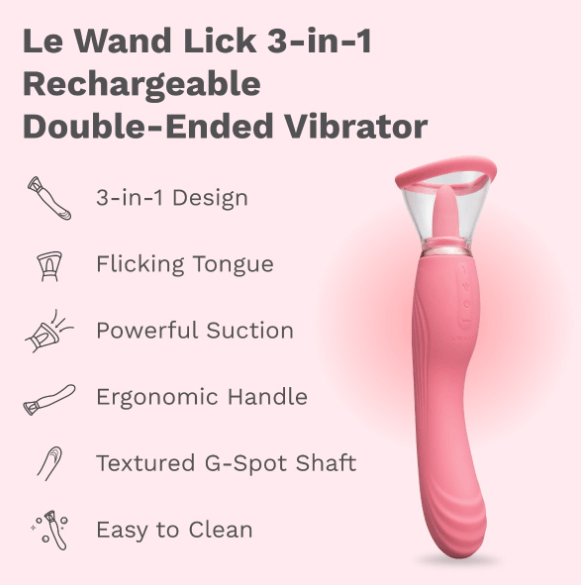 Le Wand LICK features and benefits