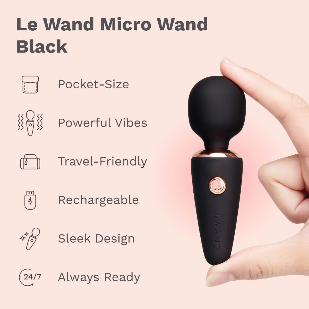 Le Wand Mini fits in your hand