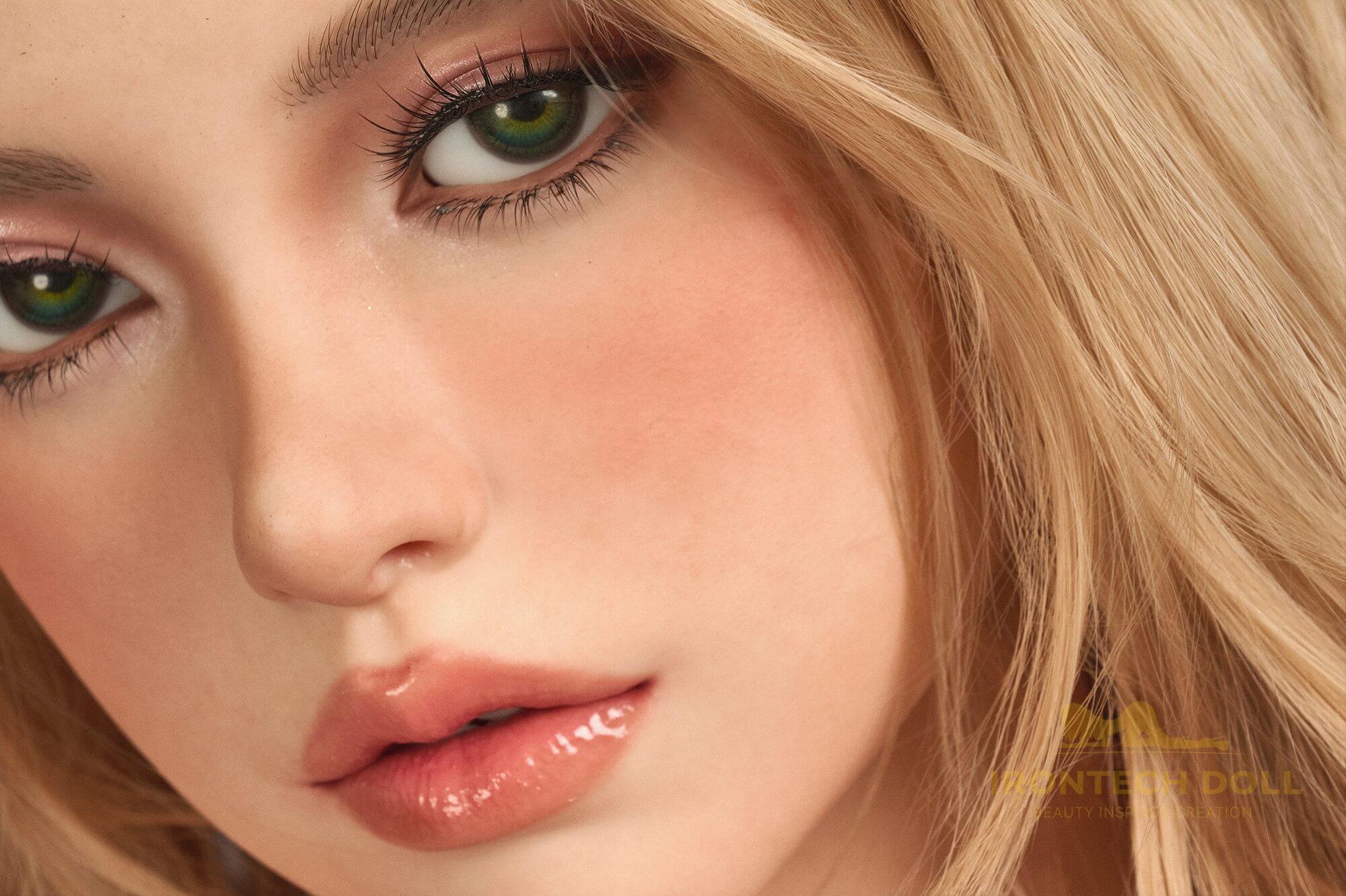 Lily Eurasian sex doll - pretty face close-up