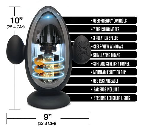 MSTR B8 Blast Off Automatic Thrusting & Vibrating Stroker