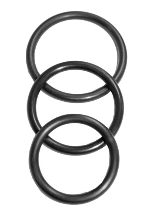 Nitrile rings set - black