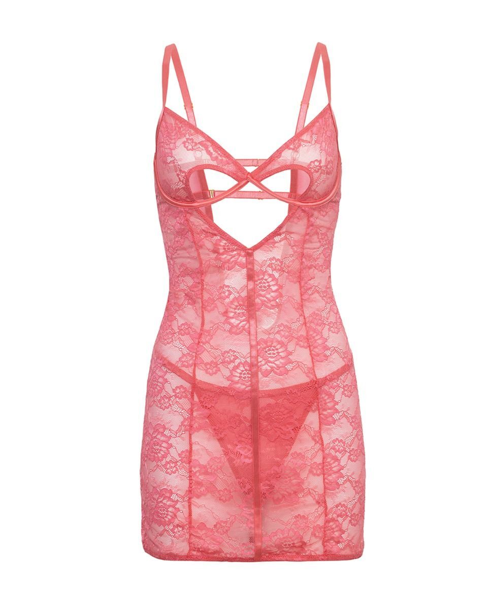 AVA pink lace dress