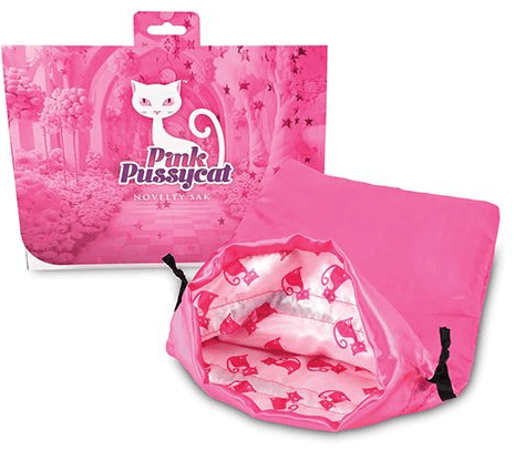pink satin sex toy bag
