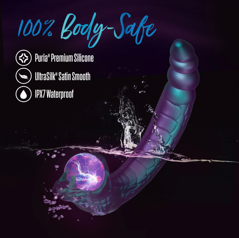 This glowing snake vibe is waterproof and body safe